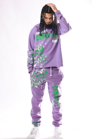 " Hulk " Paint Splat Sweatsuit " ( Rhinestone Collection )