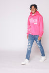 “ Pink On Pink ” Paint Splat Hoodie